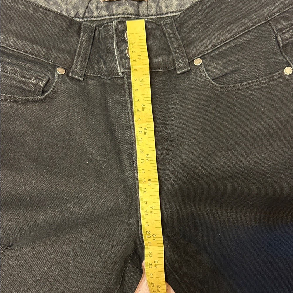 Paige Premium Denim Black Distressed Jeans Size 27 - Picture 12 of 12